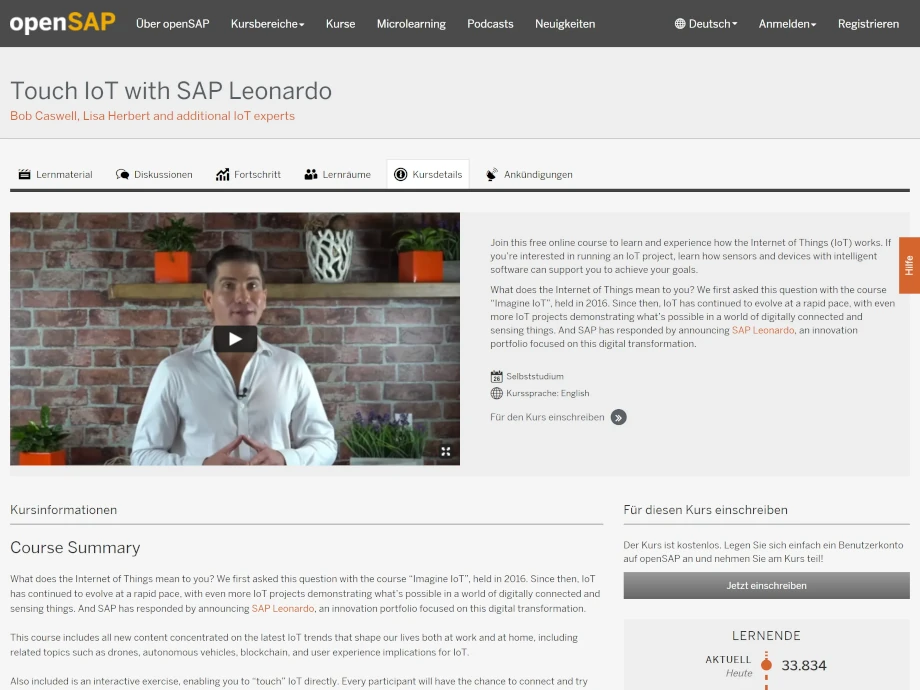 openSAP – Connected Goods